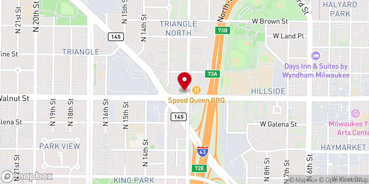 Map showing location of Mt Sinai Community Baptist Church
