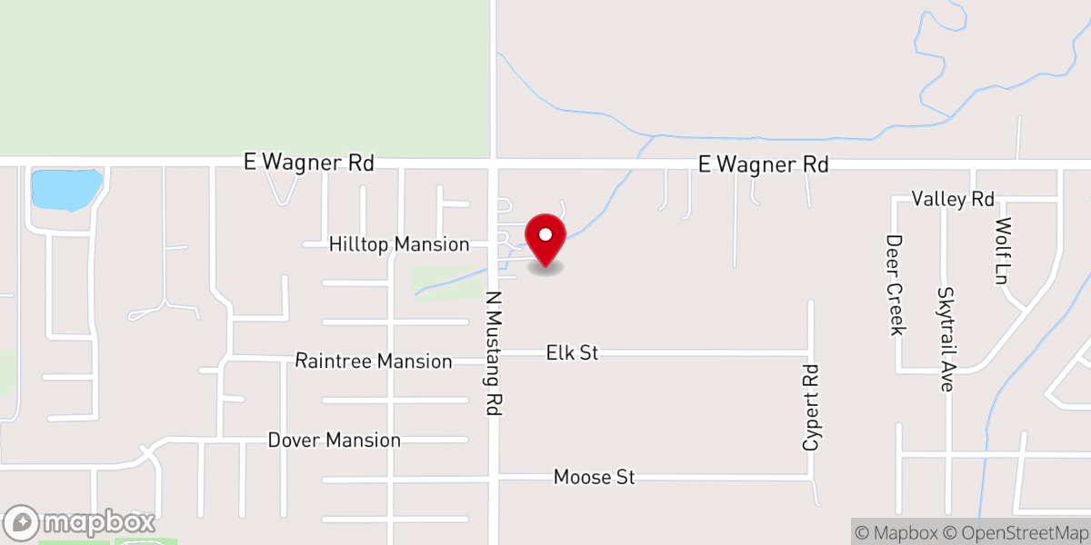Map showing location of Christian Heritage Church