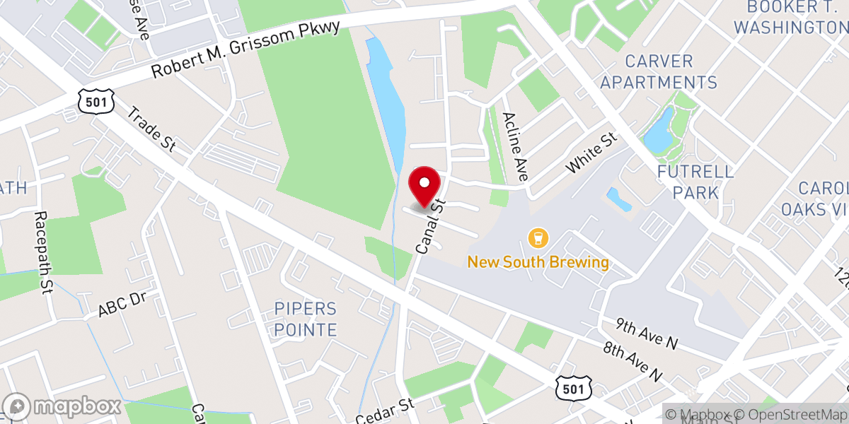 Map showing location of Shield's Chapel FBH