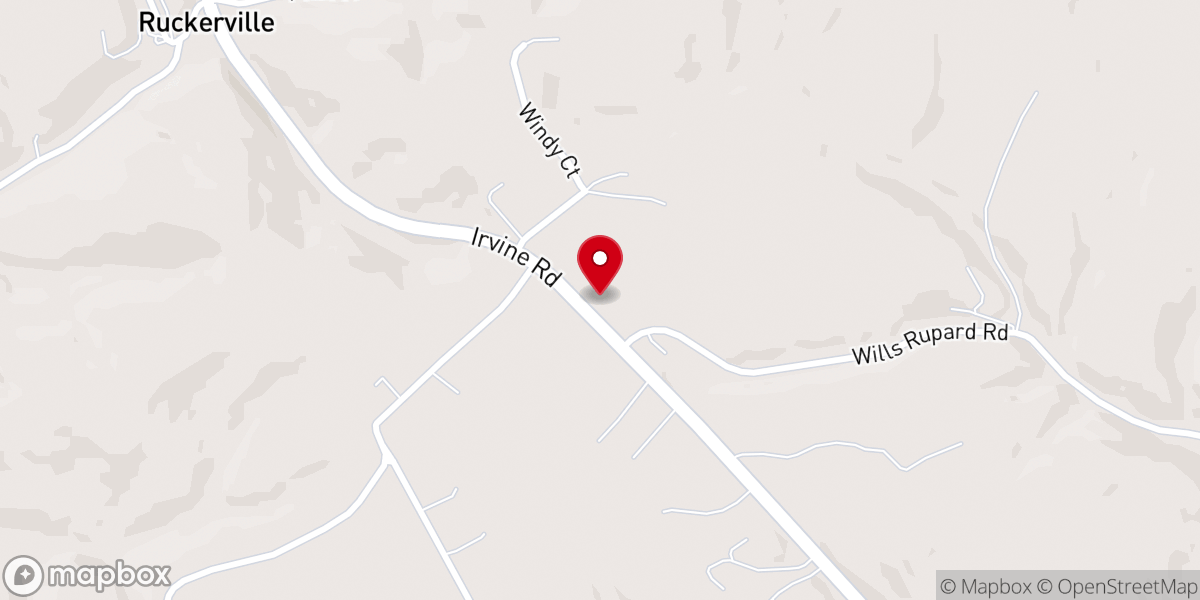 Map showing location of Winchester Covenant Church