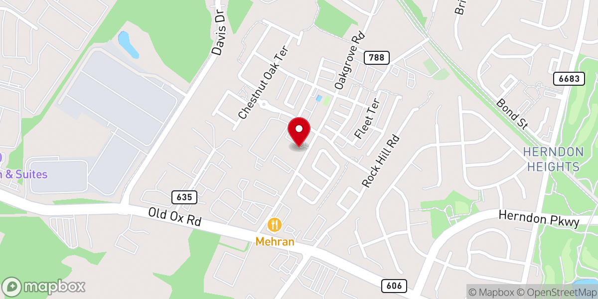 Map showing location of Misión Cristiana Emanuel, Sterling VA