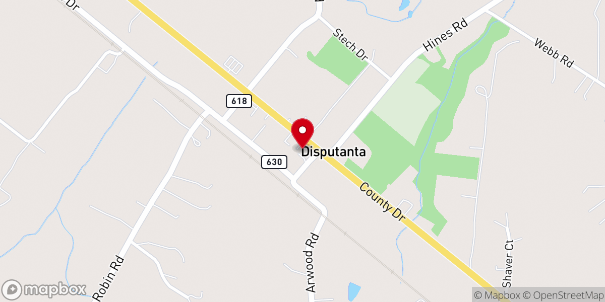 Map showing location of Trinity United Methodist Church