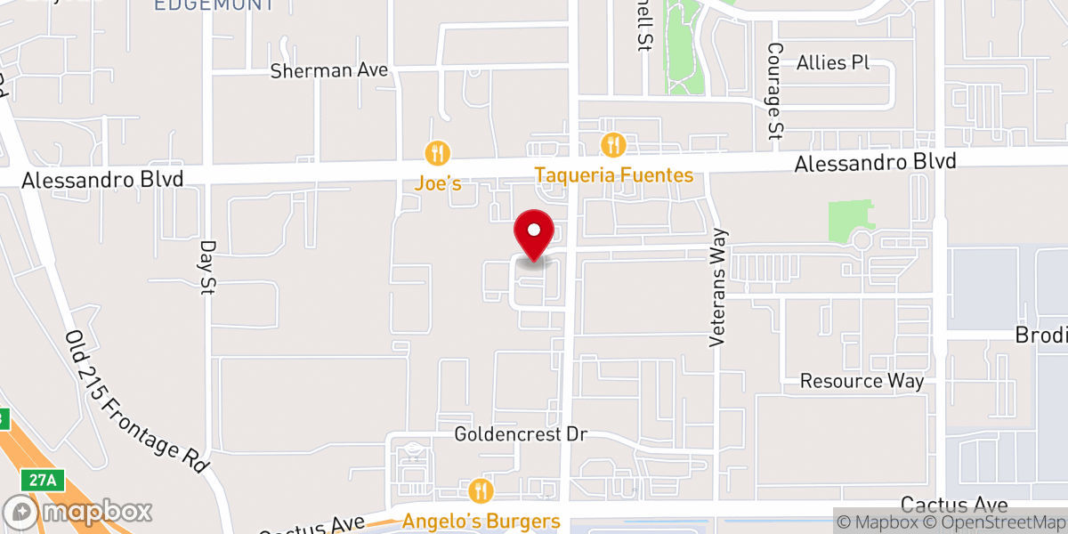 Map showing location of Sandals Church Moreno Valley