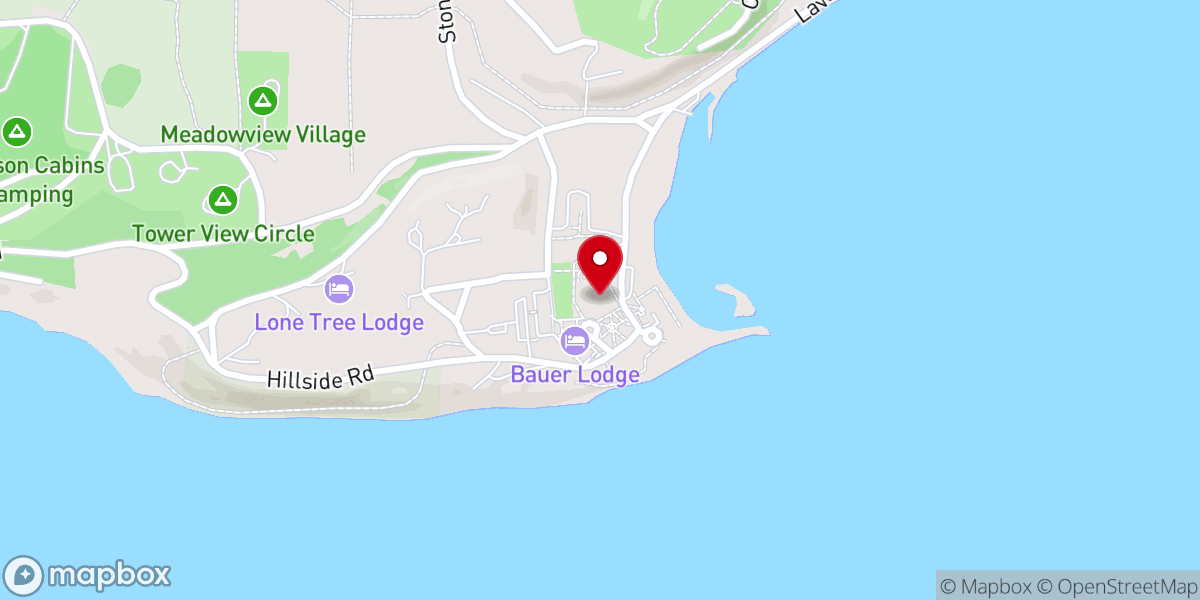 Map showing location of Green Lake Conference Center