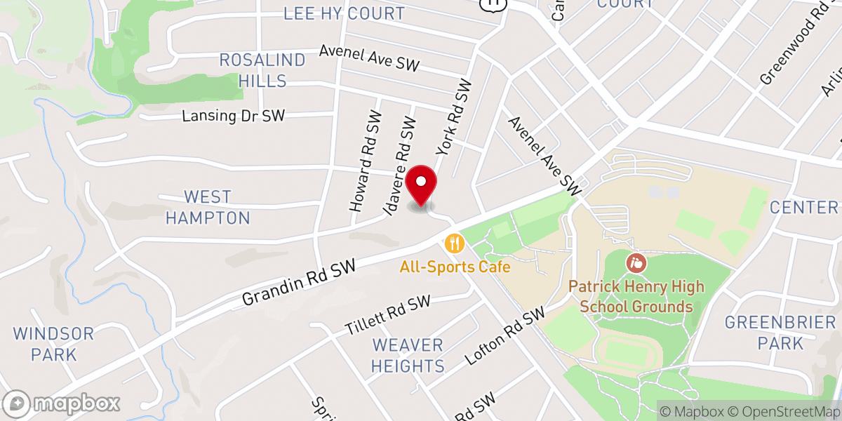 Map showing location of St Elizabeth's Episcopal Church