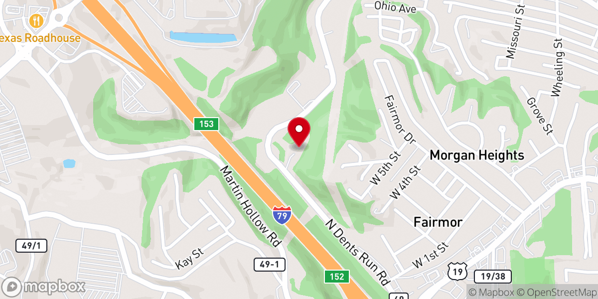 Map showing location of Emmanuel Baptist Church