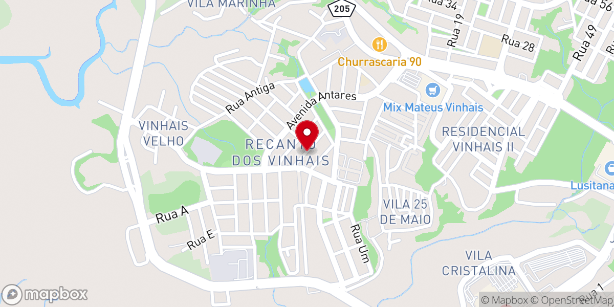 Map showing location of Palavra De Vida