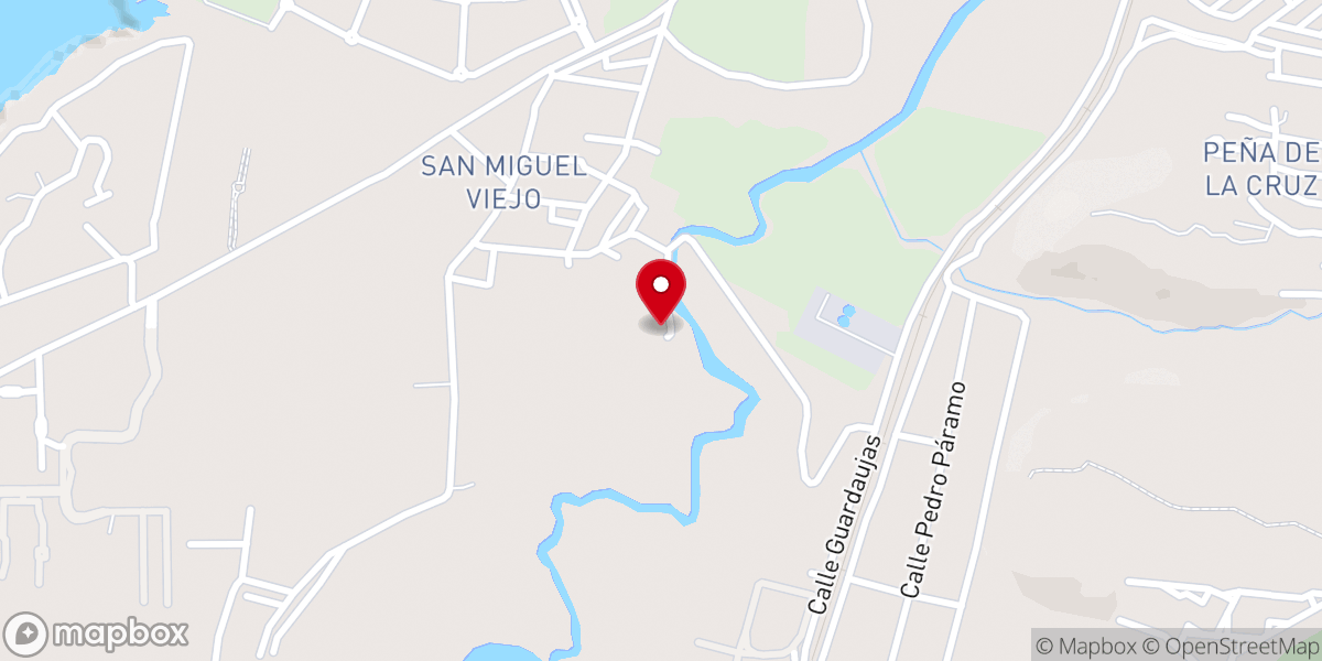 Map showing location of Iglesia