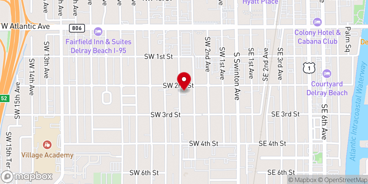 Map showing location of Sutton Chapel Church of God in Christ