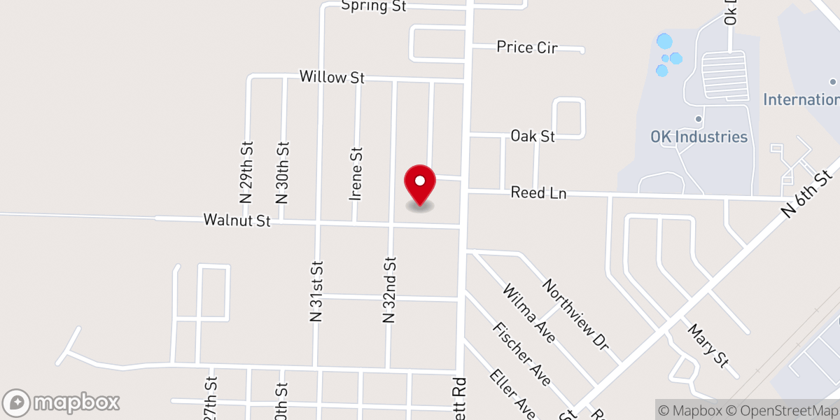 Map showing location of Lao Liberty Baptist Church