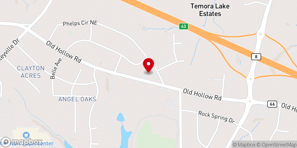 Map showing location of St Andrews Presbyterian Church