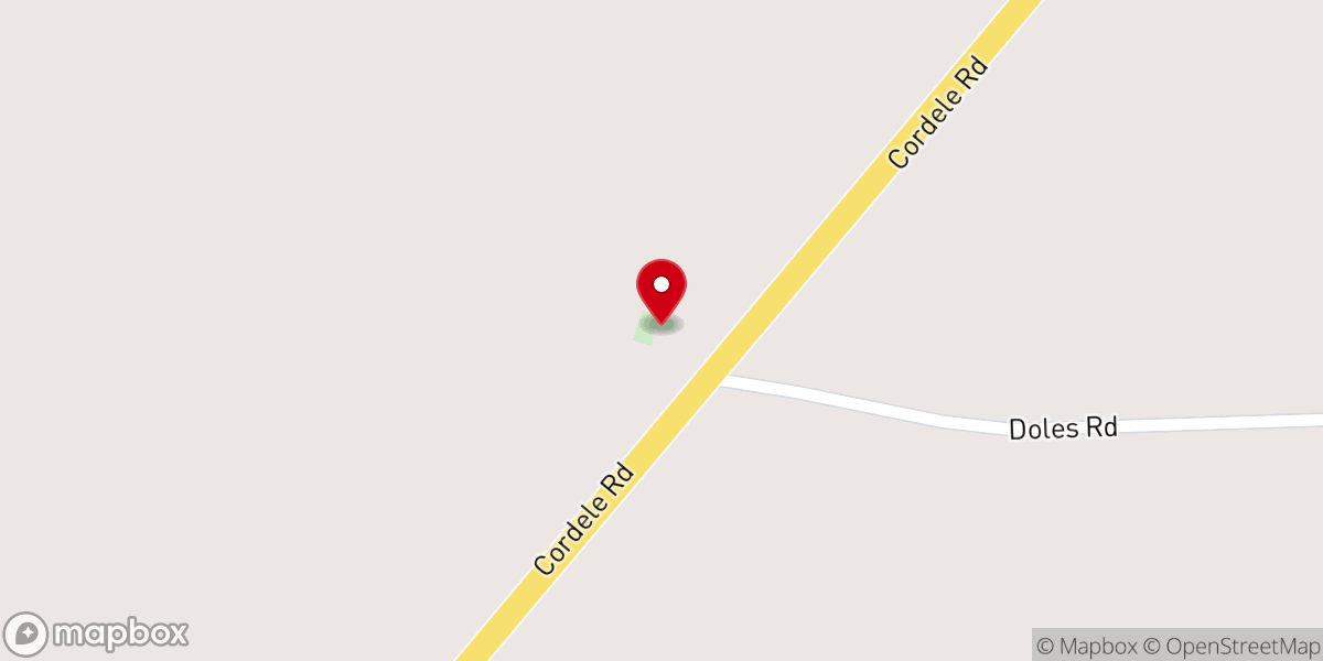 Map showing location of Mt Early Baptist Church
