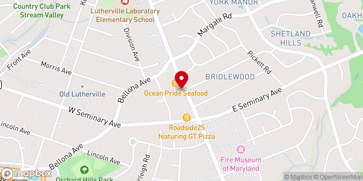 Map showing location of Trulieve Lutherville Dispensary