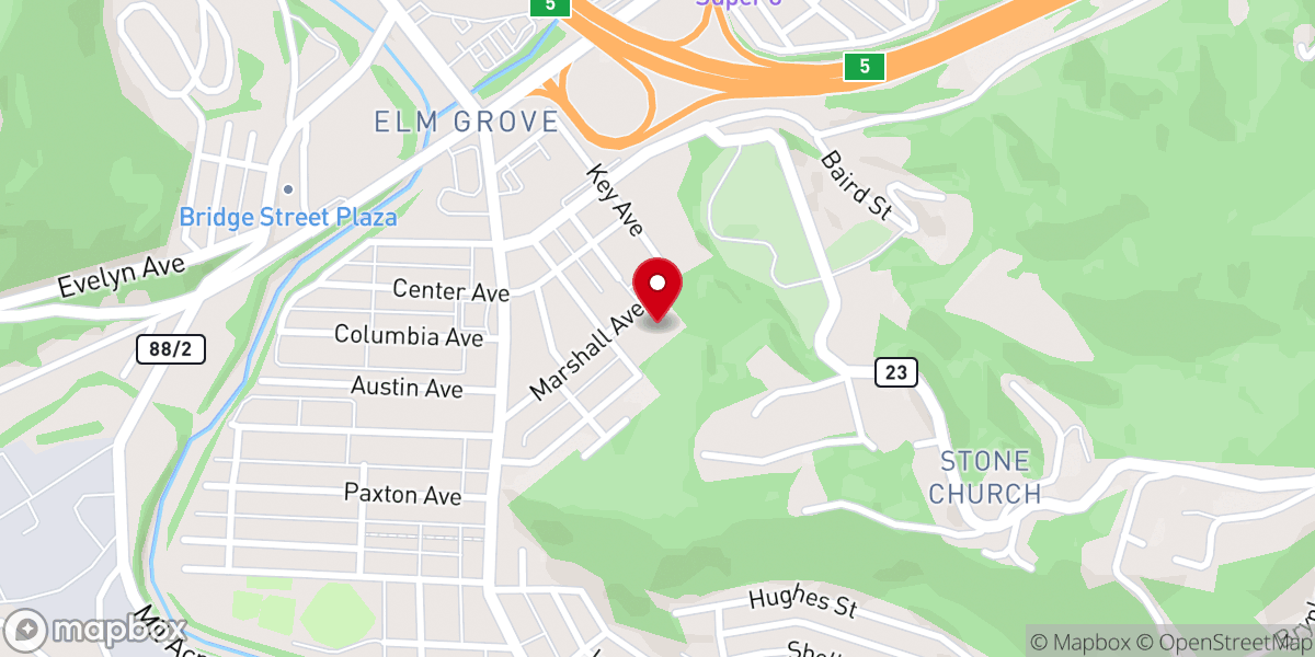 Map showing location of Saint Vincent de Paul Catholic Church