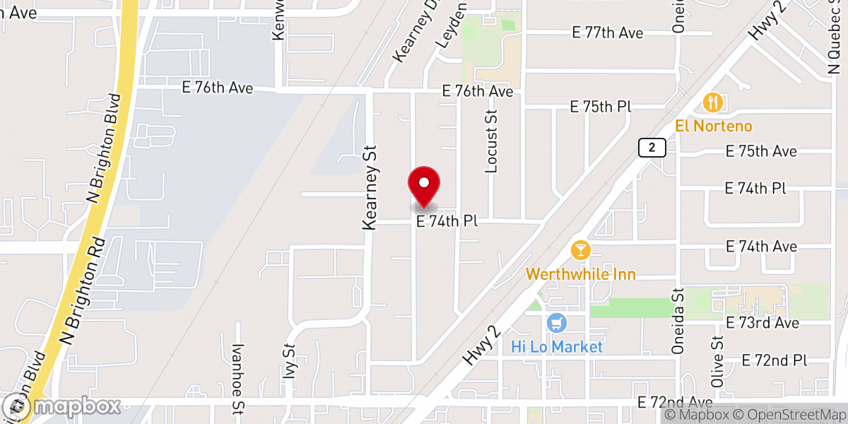 Map showing location of Wallace Memorial Baptist Church
