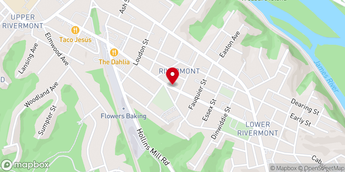 Map showing location of Fellowship Church of Christ
