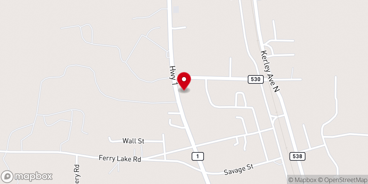 Map showing location of Caddo Parish Fire District 7