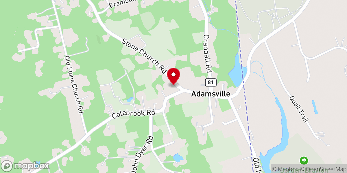 Map showing location of Adamsville Wine & Spirits