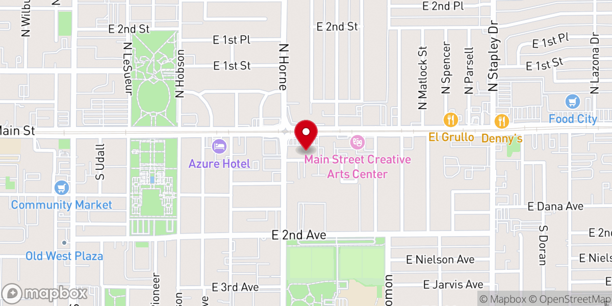 Map showing location of Banner Church