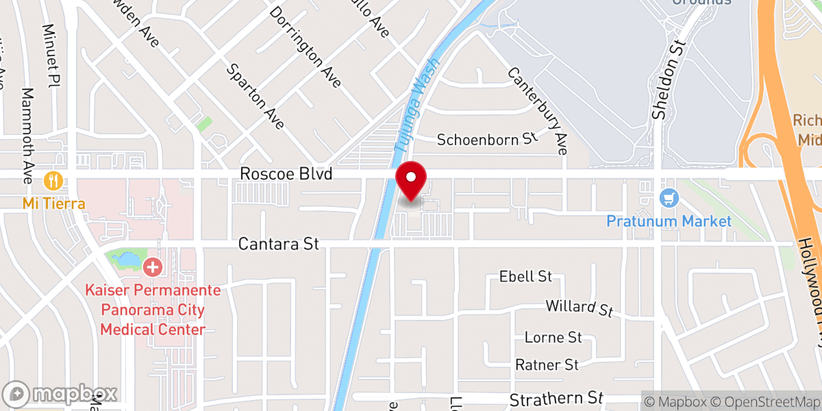 Map showing location of Pastor John F. MacArthur