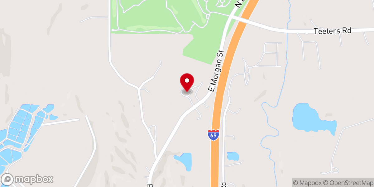 Map showing location of Prince of Peace Lutheran Church