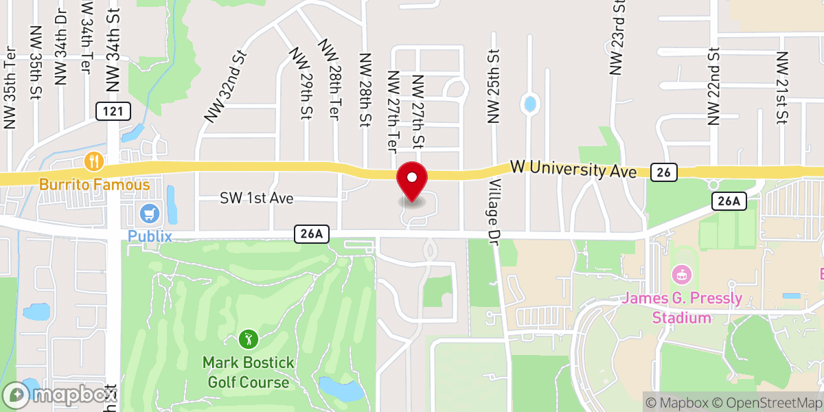 Map showing location of CampusView Church