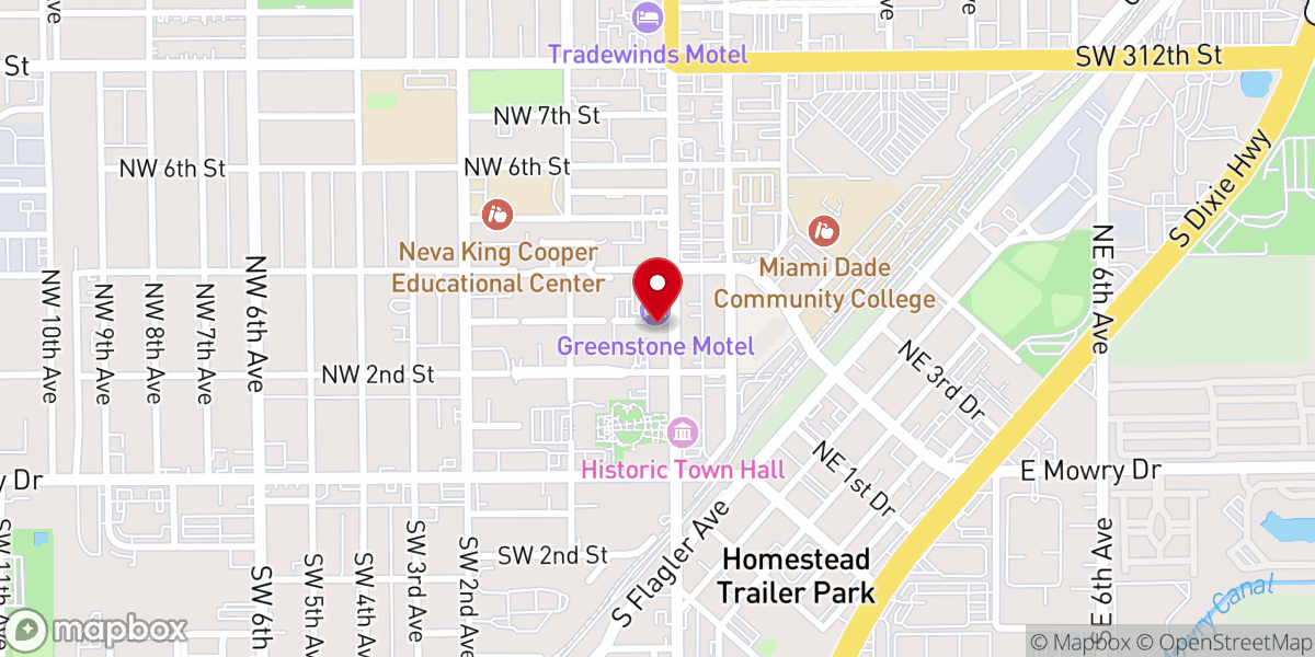 Map showing location of V1 Church - Miami