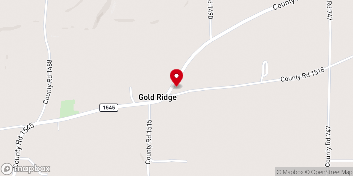 Map showing location of House of Prayer Freewill