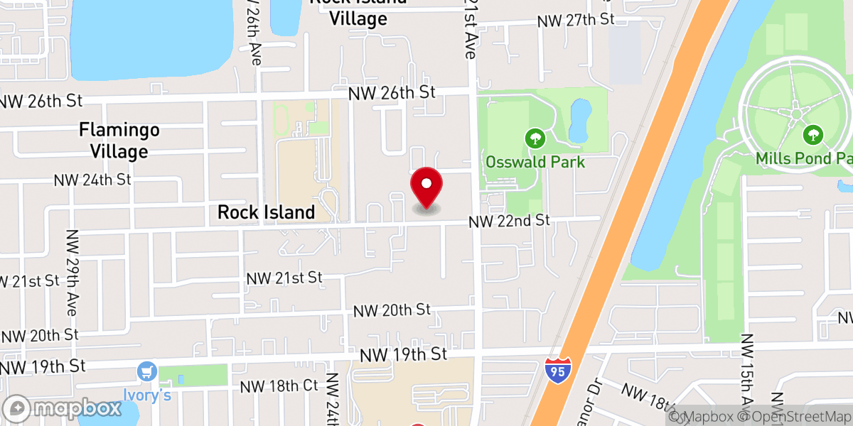 Map showing location of Mount Calvary Missionary Baptist Church, Inc.