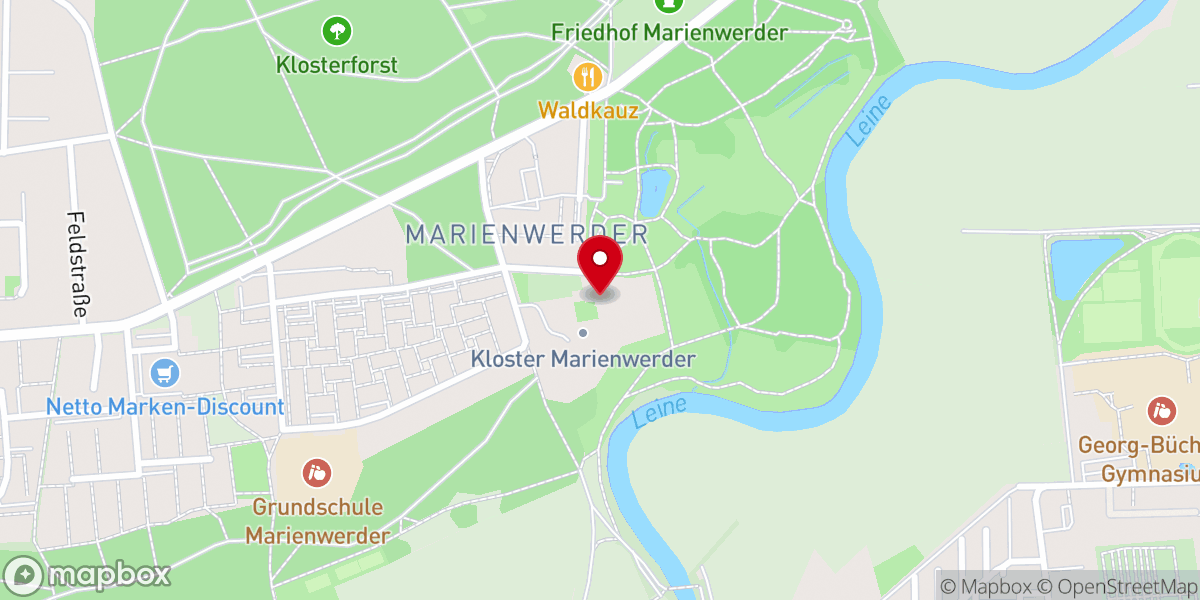Map showing location of Kloster Marienwerder