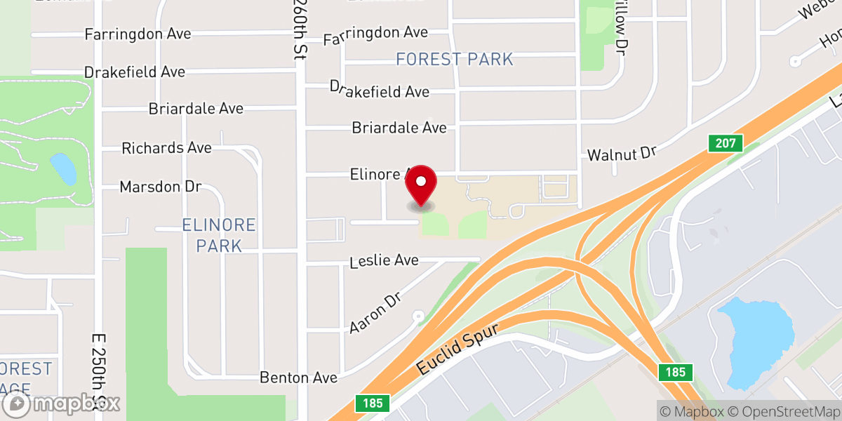 Map showing location of The House of Glory International Church