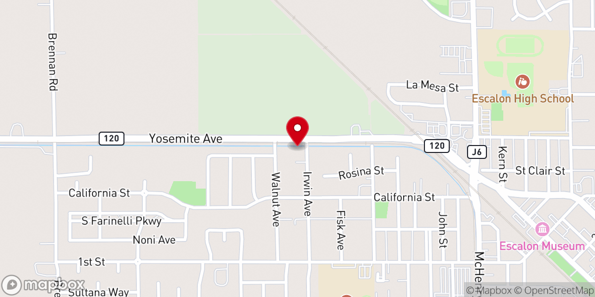 Map showing location of Church of Christ