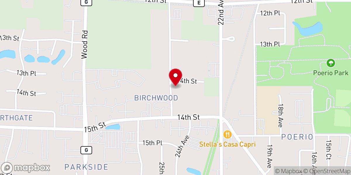 Map showing location of Plymouth Congregational Church