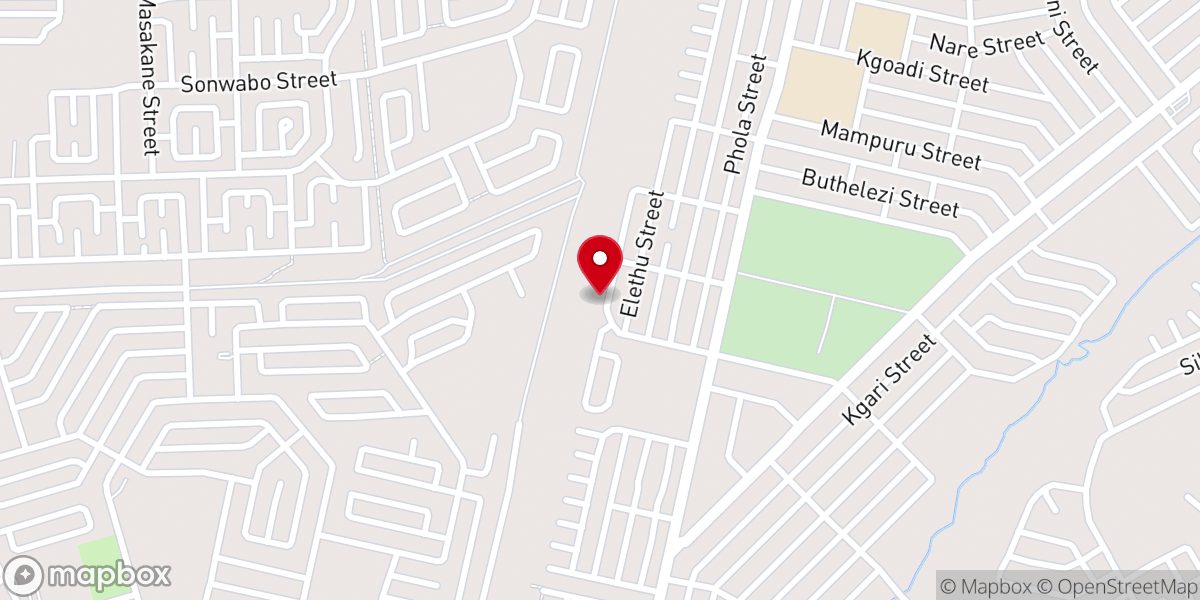 Map showing location of United Ethiopian Methodist Church Of South Africa