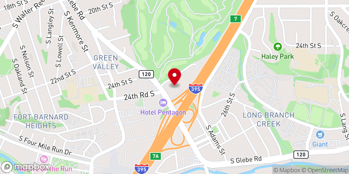 Map showing location of Bell Arlington Ridge Apartments