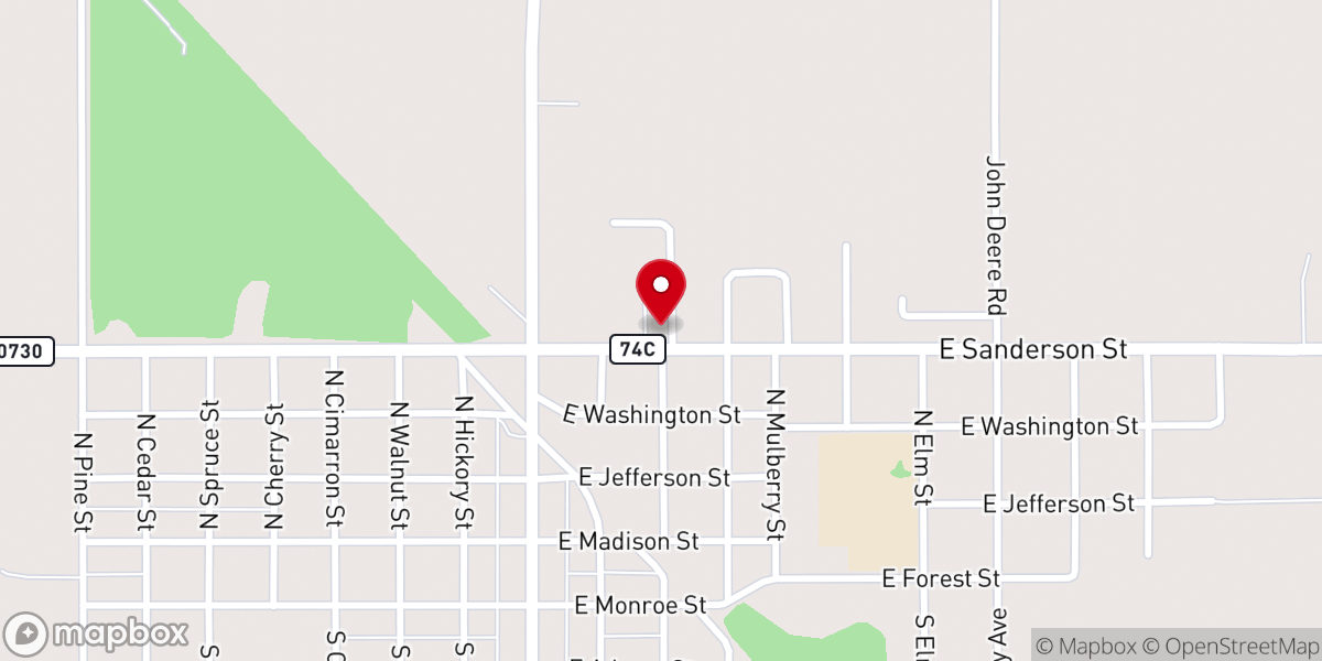 Map showing location of Nazarene Church