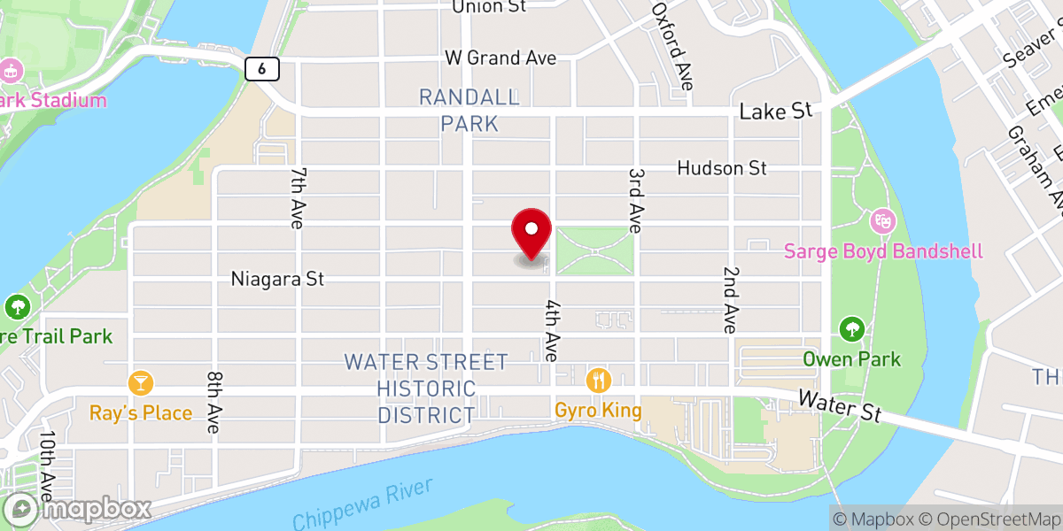 Map showing location of Renew Church