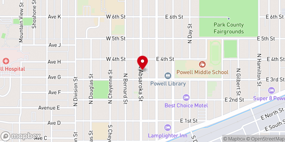 Map showing location of Catholic Center
