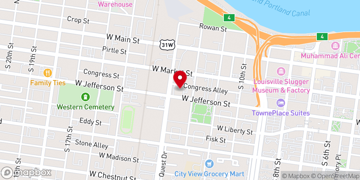 Map showing location of Saint Peters Evangelical Church