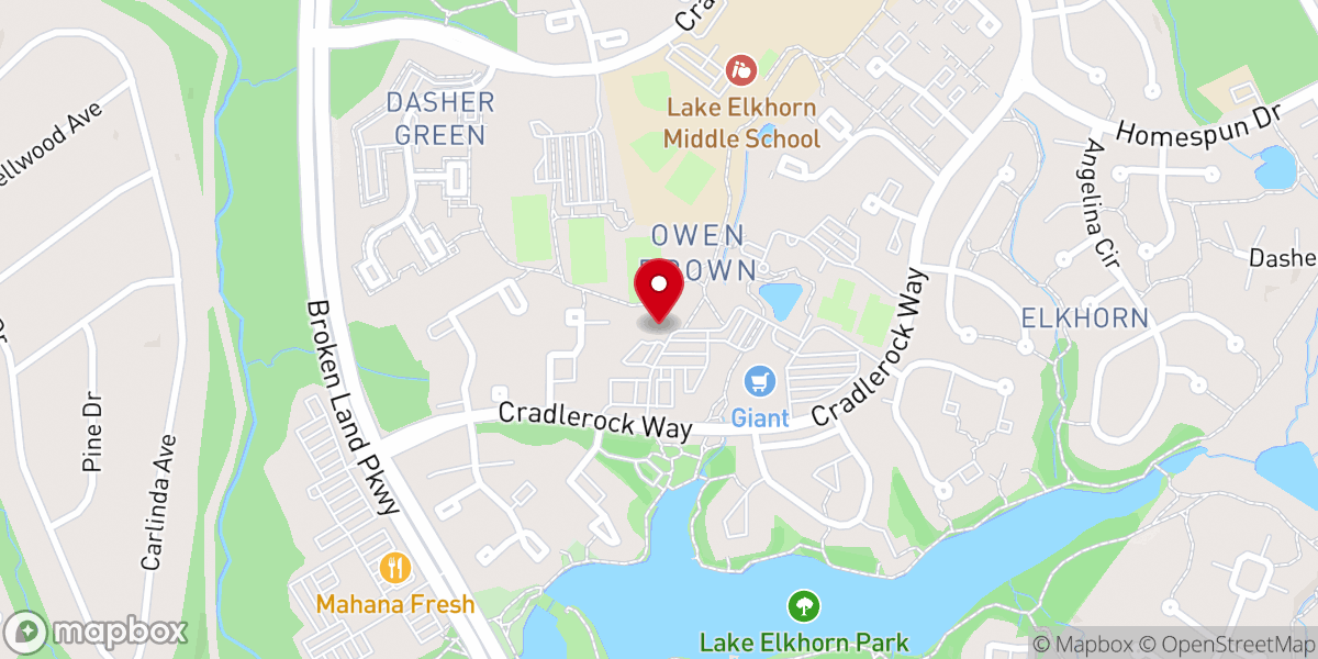 Map showing location of Owen Brown Interfaith Center