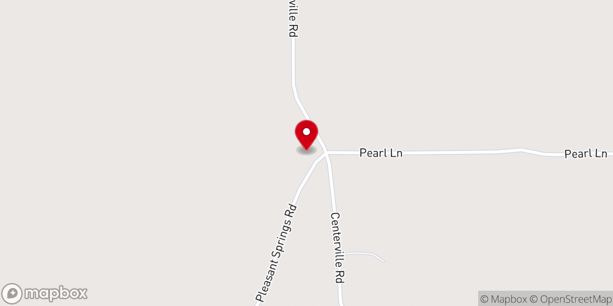 Map showing location of Pleasant Springs Baptist Church