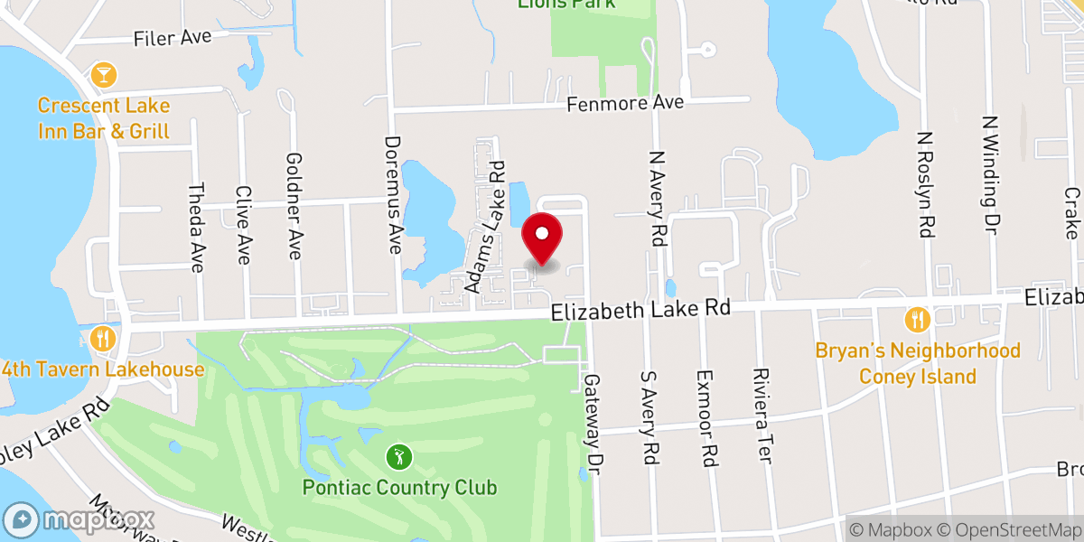 Map showing location of Calvary Chapel Waterford