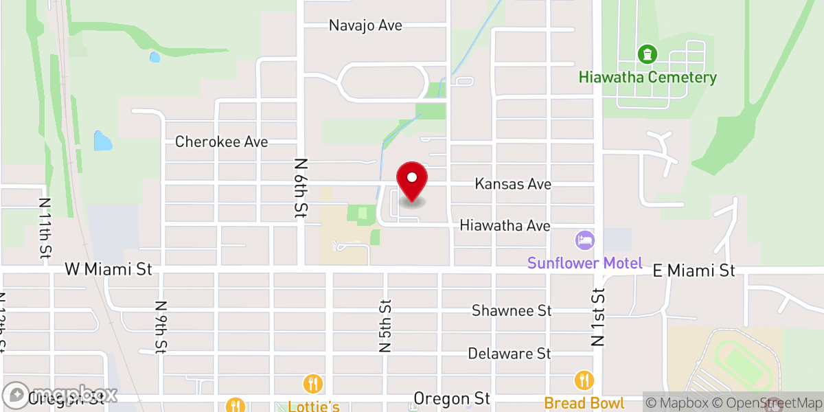 Map showing location of First United Methodist Church