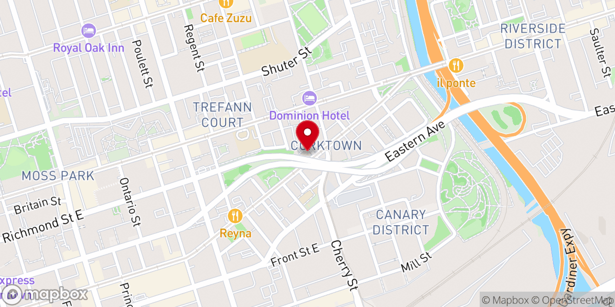 Map showing location of Riverside Evangelical Missionary Church