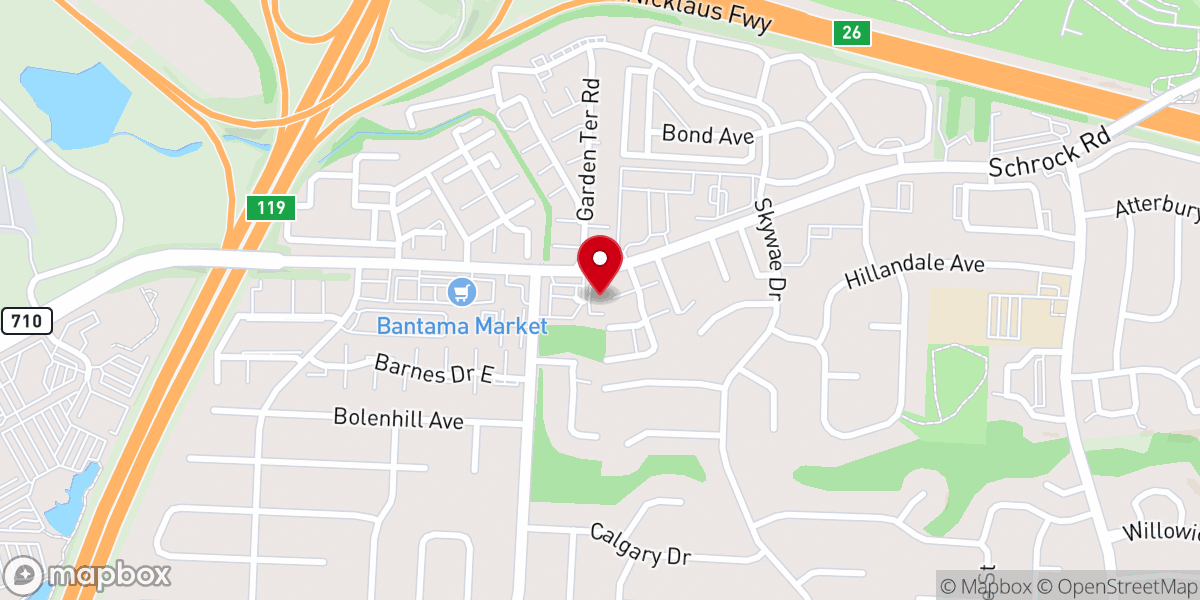 Map showing location of Wellspring Chapel International