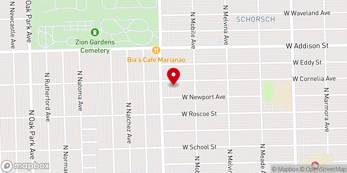 Map showing location of Watson Park Congregational Church