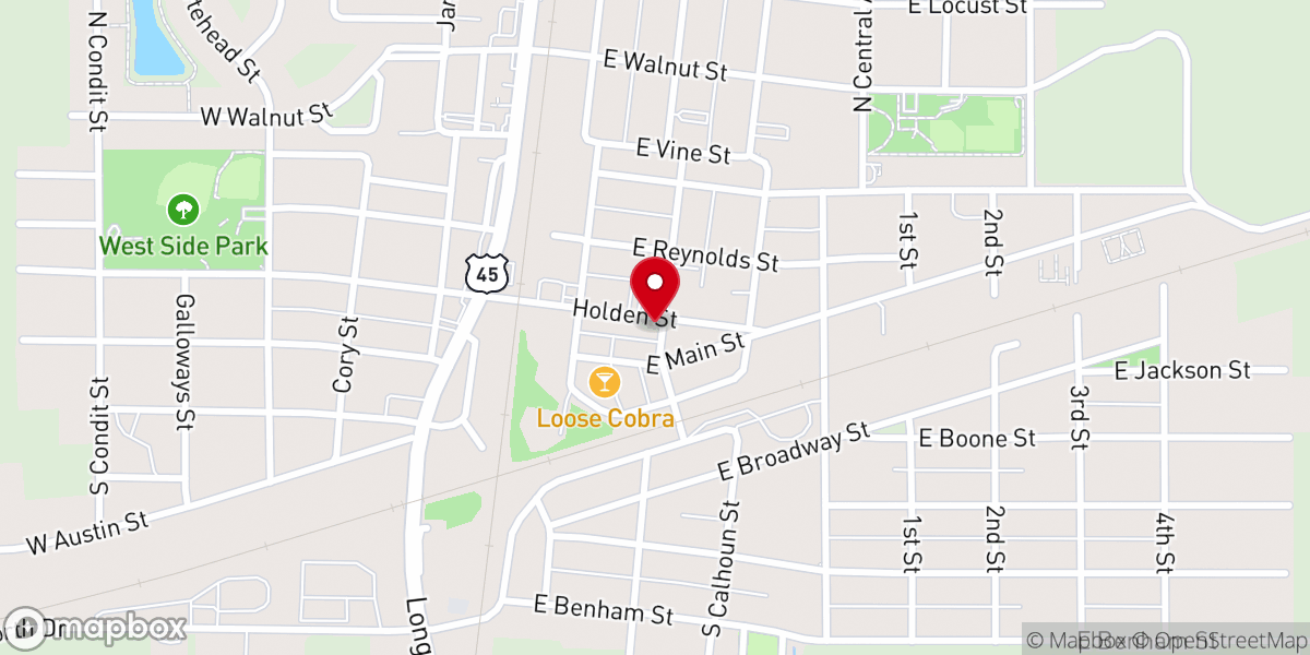 Map showing location of The Giving Place