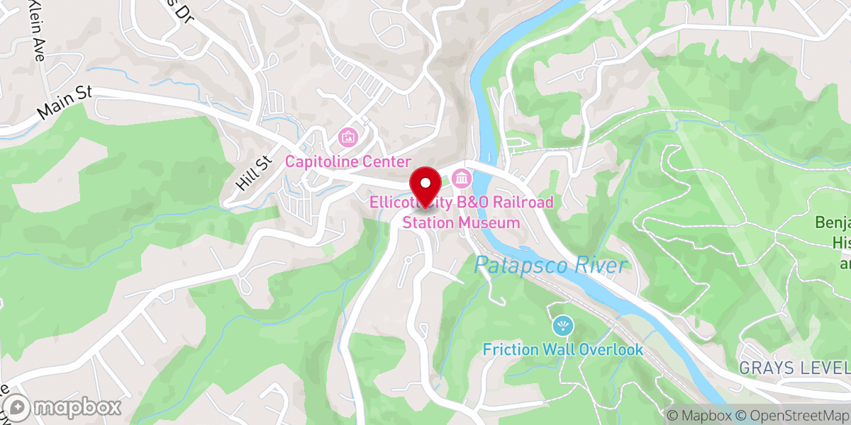 Map showing location of St. Paul Catholic Church