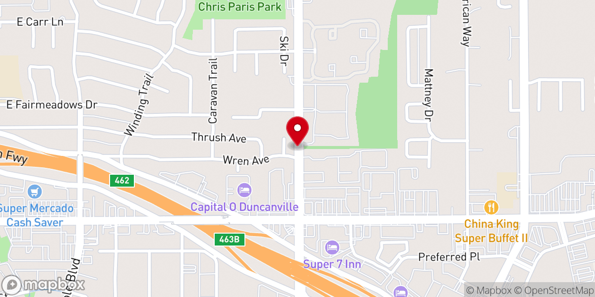 Map showing location of Deliverance Outreach Prayer Center
