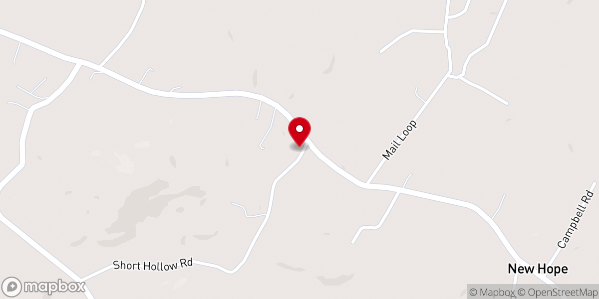 Map showing location of McDaniel Annex Church